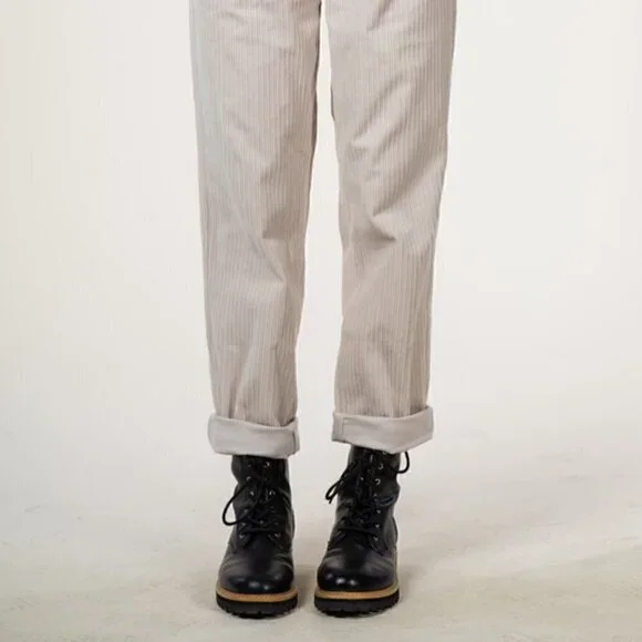 HIGH Waist Paperbag Corduroy Baggy Pants - Picture 2 of 7